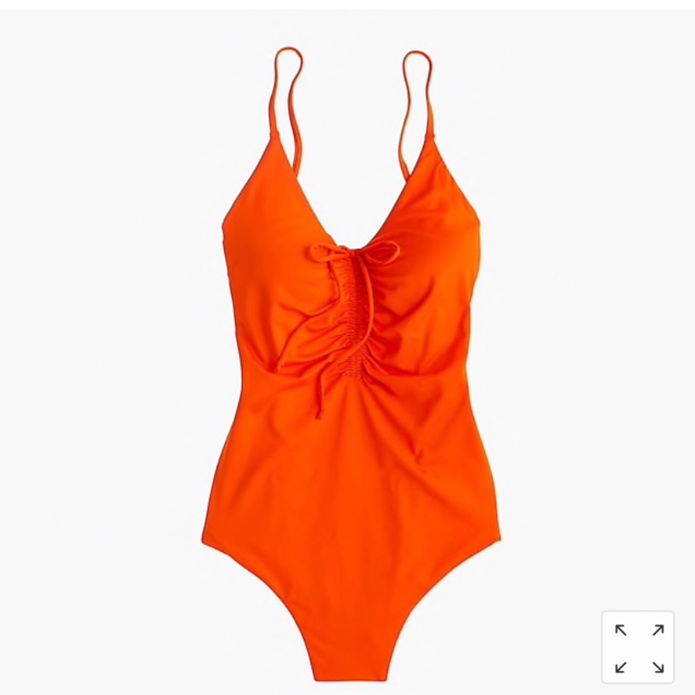 J.Crew Playa Laguna ruched one-piece suit Small